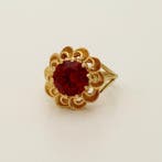 Bague - 18 carats Or jaune - 4.57ct. tw. Rubis, Bijoux, Sacs & Beauté, Bagues