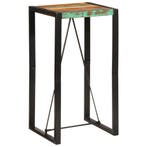 vidaXL Bartafel 60x55x110 cm massief gerecycled hout, Huis en Inrichting, Tafels | Eettafels, Verzenden, Nieuw