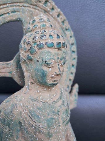 Javaanse Boeddha Amitabha Standbeeld - Brons - Indonesië -, Antiek en Kunst