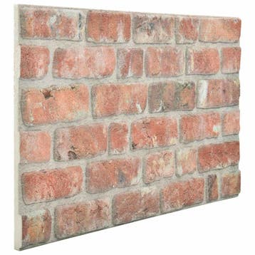 vidaXL Wandpanelen 10 st 100 x 50 cm Rood EPS-schuim, Verzenden