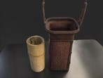 Mand - Ajiro-ami - Bamboe, Ikebana Basket -