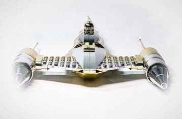 Lego Set - Star Wars - Lego Chrome Gold/Silver Plated Star, Kinderen en Baby's, Nieuw