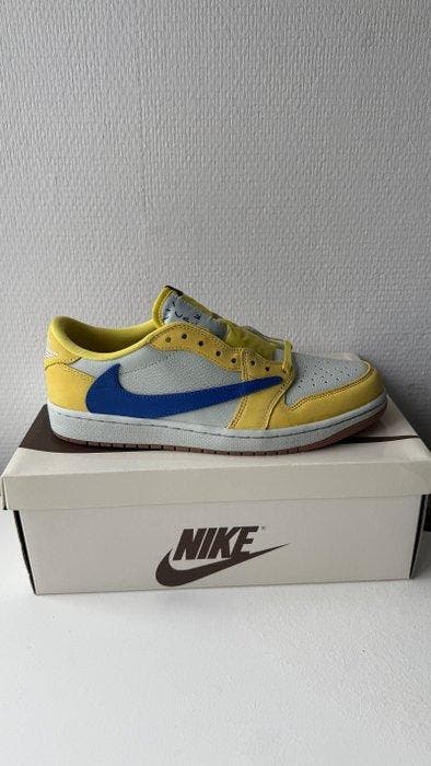 Nike - Jordan 1 Low Travis Scott Canary - Sneakers - Taille, Kleding | Heren, Schoenen