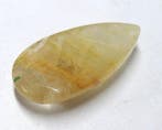 Kwarts met rutielinclusies - 100% natuurlijk Cabochon- 7.04, Verzamelen, Mineralen en Fossielen