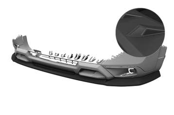 Cup spoilerlip met ABE voor Citroën C3 Aircross 2 CSL859-L, Verzenden