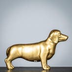 sculptuur, Fraaie Teckel - 150 mm - Hars - 2022