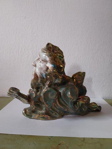Beeldje - Ceramica di Gaeta Goffredo, Faenza 1998. -, Antiek en Kunst