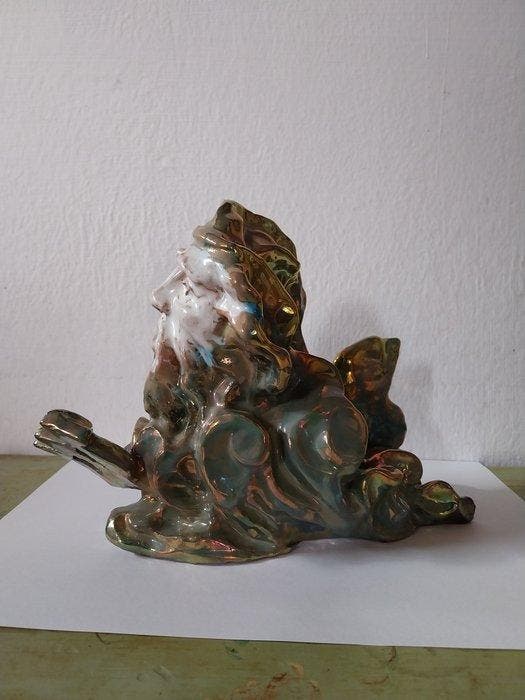 Beeldje - Ceramica di Gaeta Goffredo, Faenza 1998. -, Antiek en Kunst, Antiek | Glaswerk en Kristal