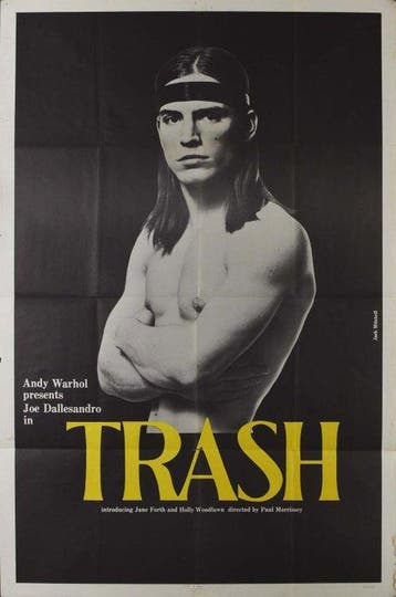 Trash Andy Warhol Jack Mitchell Photo Original US One Sheet, Nieuw