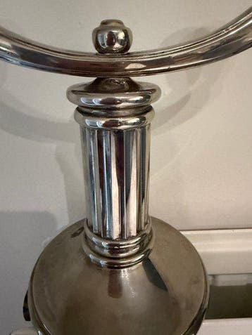 Chandelier - Plaqué(e) argent - Art déco