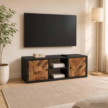 vidaXL TV Kast met plank met opslag met de deur 105 x 30 x, Huis en Inrichting, Woonaccessoires | Cd- en Dvd-rekken, Verzenden
