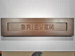 Brievenbus ijzer met opdruk, Nieuw, Overige materialen