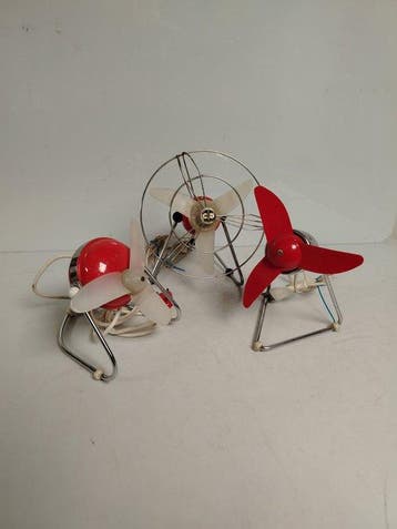 Ventilator - IJzer, Aluminium, Plastic - Drie ventilatoren