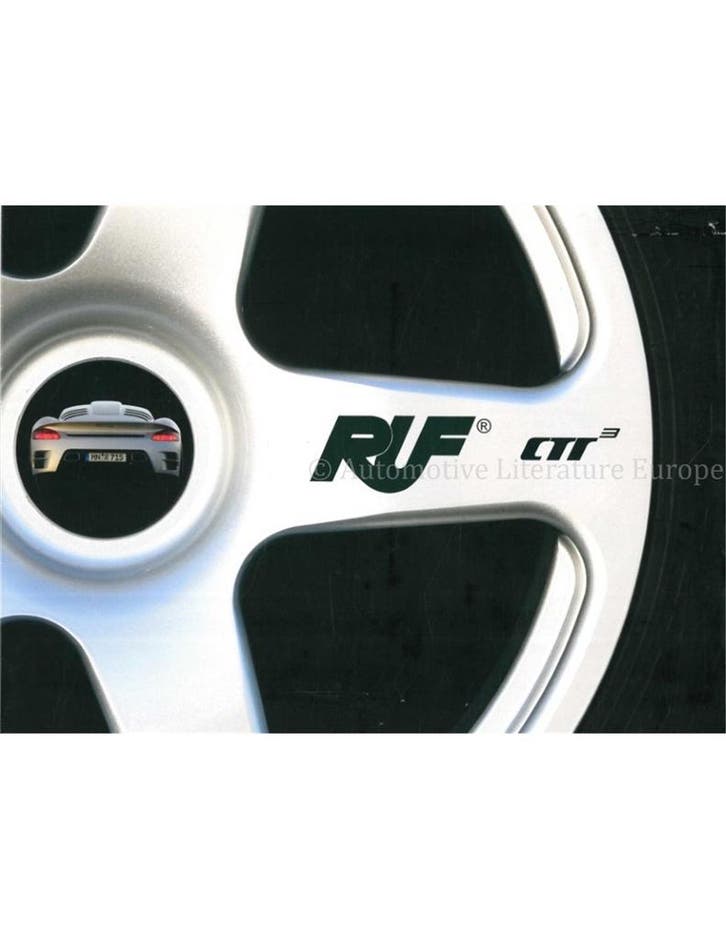 2010 RUF CTR 3 BROCHURE DUITS | ENGELS, Livres, Autos | Brochures & Magazines
