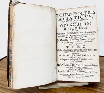 Franz Balthasar von Lindern - Tournefortius Alsaticus, cis