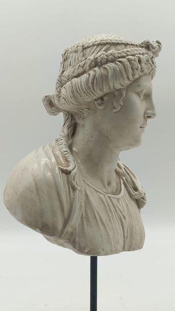 sculptuur, Matrona romana - 36 cm - marmerpoeder