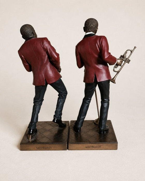 Veronese - Beeldje - Jazz Band Collection - 29 cm (2) - Hars, Antiek en Kunst, Curiosa en Brocante