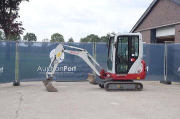 Veiling: Minigraver Takeuchi TB216 Diesel 11.5kW 2020, Articles professionnels, Ophalen