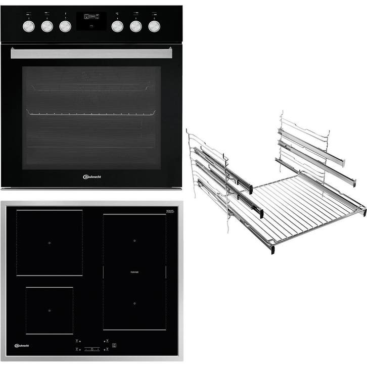Bauknecht HEKOF500 - Inbouw Ovenset - 65L - Inductie &, Elektronische apparatuur, Ovens, Ophalen of Verzenden