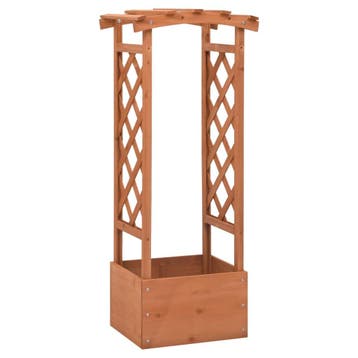 vidaXL Latwerkplantenbak met boog 49x39x117 cm vurenhout, Verzenden, Nieuw