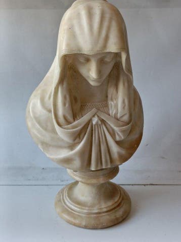sculptuur, Madonna in Preghiera - 34 cm - Marmer