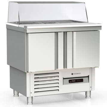 Saladette | 700 RANGE | 169L | 2 Deuren (1/1 GN) | Boven, Verzenden