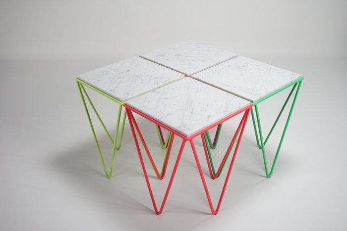 DFlab Studio - Centre de table (4) - Avior Fluo set - Marbre, Antiek en Kunst, Kunst | Designobjecten