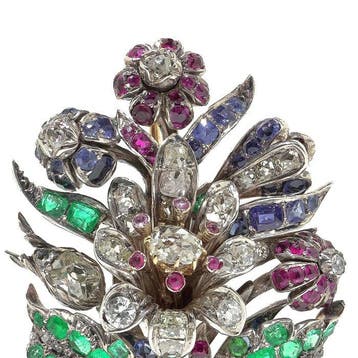 Broche Métaux mélangés - Broche florale victorienne en or 9