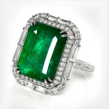 Zonder minimumprijs - Ring - 14 karaat Witgoud, IGI 9,20 ct