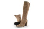 Manfield Laarzen in maat 43 Beige, Kleding | Dames, Hoge laarzen, Verzenden, Beige, Zo goed als nieuw