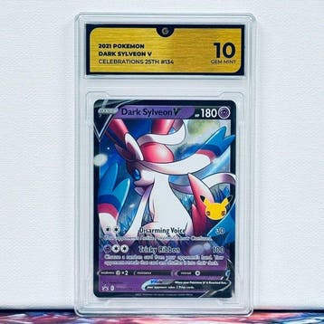 Pokémon Graded card - DARK SYLVEON 134 - Pokémon - GG 10, Nieuw