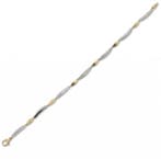 Tennis armband - 14 karaat Geel goud, Witgoud - 0.54ct. tw.
