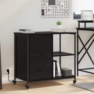 vidaXL Kast met Oplaadstation 76 x 41 x 72 cm Bewerkt hout, Huis en Inrichting, Kasten | Overige, Verzenden, Nieuw