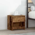 vidaXL Nachtkastje 40x30x39 cm bewerkt hout oud houtkleurig, Verzenden