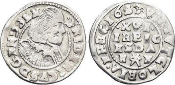 1/16 taler, daalder 1653 Mm Schleswig-holstein-gottorp Fr..., Verzenden, België