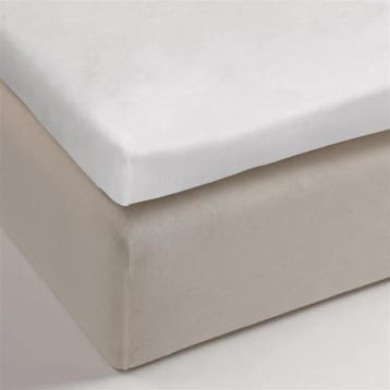 Beddinghouse Topper Molton Stretch - Wit - Eenpersoons - 80x, Nieuw