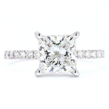 Zonder minimumprijs - Ring - 18 karaat Witgoud - 2.47ct. tw., Nieuw