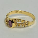 Zonder minimumprijs - Ring - 9 kt. Geel goud, Zilver -