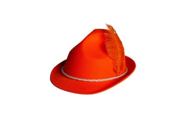 Jagershoedje Tirol Oranje, Verzenden, Nieuw