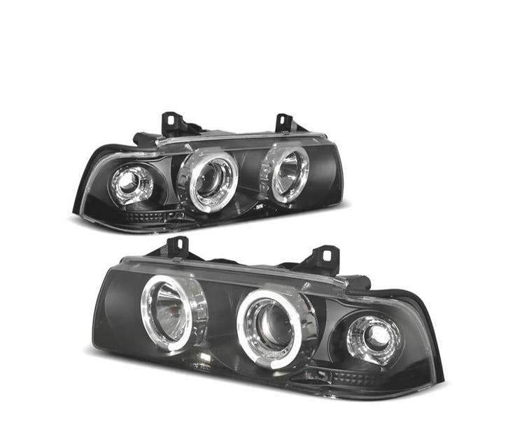 PHARES BMW E36 92-98 COUPÉ ANGEL EYES CCFL, Auto-onderdelen, Verlichting, Verzenden