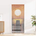 vidaXL Insect Deur Gordijn Meerkleurig 200 x 90 cm Bamboe, Verzenden, Nieuw