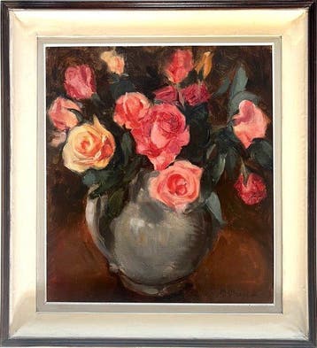 Maria dHaeyer (1894-1968) - Stilleven met rozen