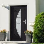 vidaXL Voordeur 98x208 cm PVC antracietkleurig, Doe-het-zelf en Bouw, Deuren en Vliegenramen, Verzenden, Nieuw