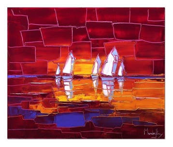 Caroline Mandrafina - Pfleger  Voiles au crépuscule