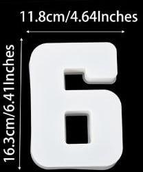 Siliconenmal cijfer 6 of 9 voor epoxy resin, zeep en kaarsen