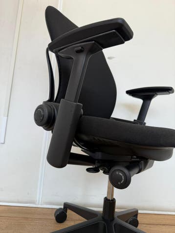 Refurbished Steelcase Leap V2 Zwart (Actiemodel), Verzenden, Zwart, Zo goed als nieuw, Bureaustoel