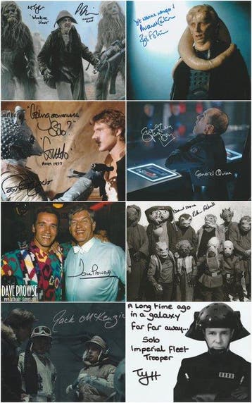 Star Wars - Big Lot of 8 Autographs!