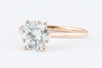 Zonder minimumprijs - Ring - 14 karaat Roségoud - 1.51ct., Nieuw