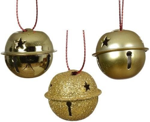 Christmas bells wedding wands kerstbelletjes goud 25 mm, Huis en Inrichting, Woonaccessoires | Kunstplanten en Kunstbloemen, Nieuw