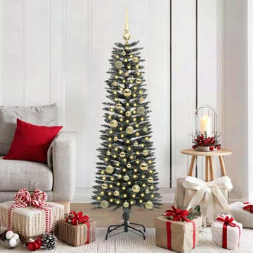 vidaXL Kunstkerstboom met 150 LED Groen 150 cm PVC en, Verzenden